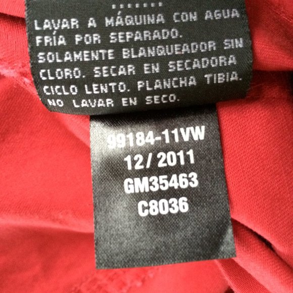 Harley Davidson Womens Blouse Top Medium Red Embroidery Zip Closure Cap Sleeve - Picture 8 of 8